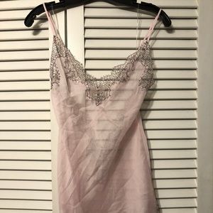 Victoria’s Secret Pink and Black Slip and Robe